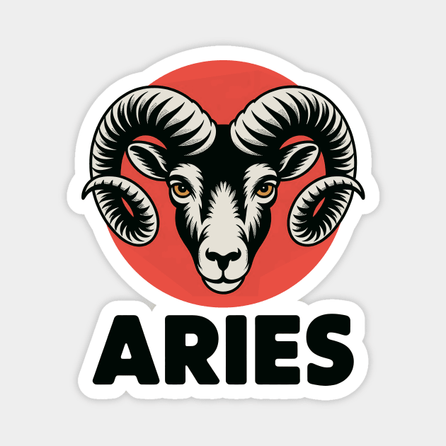 Aries Magnet by CreativeSage