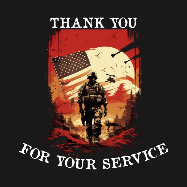 Thank You For Your Service Happy Veterans Day by Pro Design 501