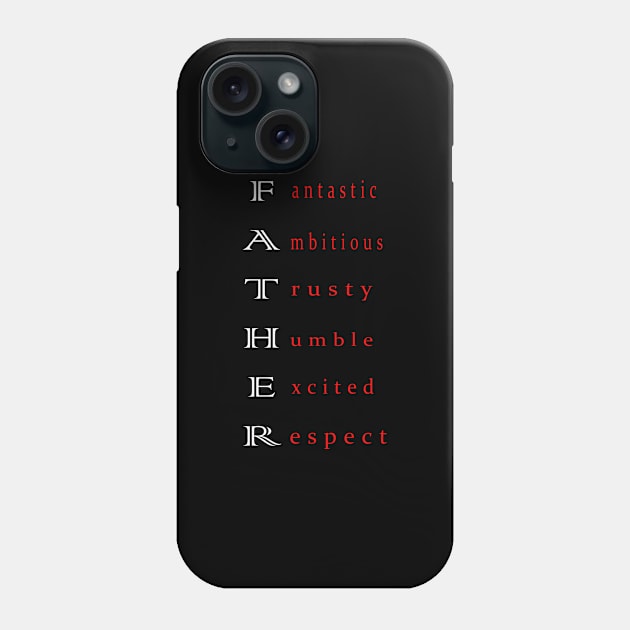 Father's Day t-shirt Phone Case by Seven Spirit