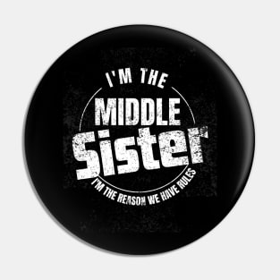 Middle Sister I'm The Reason We Have Rules sister, mom& aunt Pin