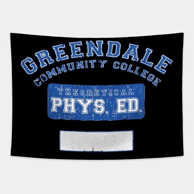 Greendale Community College Phys Ed Tapestry by GraphicTeeShop