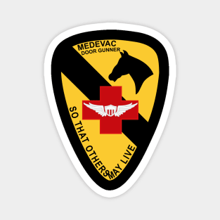 Medevac - Door Gunner  - 1st Cavalry - Vietnam wo Txt Magnet