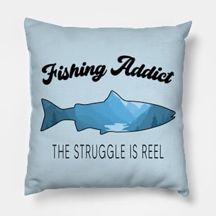 Fishing Addict Shirt Pillow