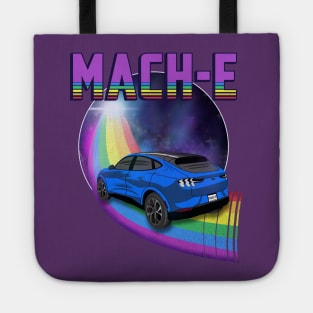 Mach-E Rides the Rainbow Galaxy in Grabber Blue Tote