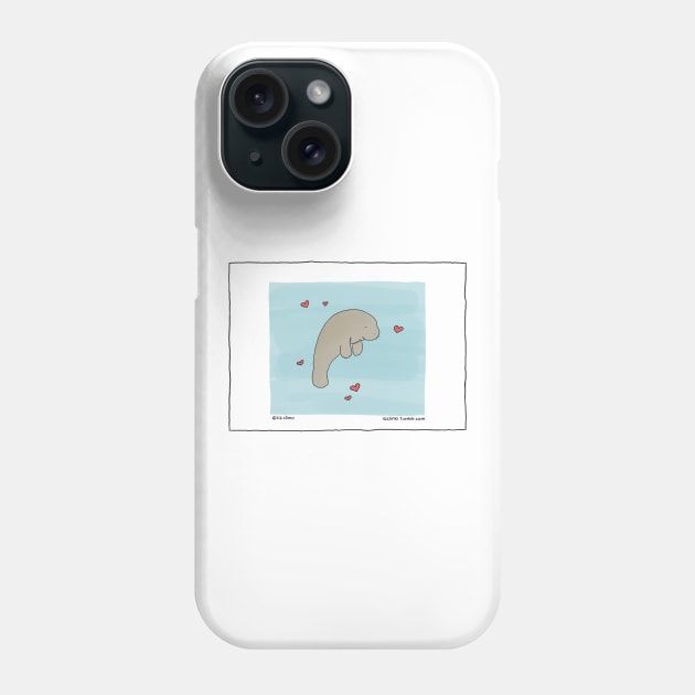 Manatee Monday Phone Case by Liz Climo