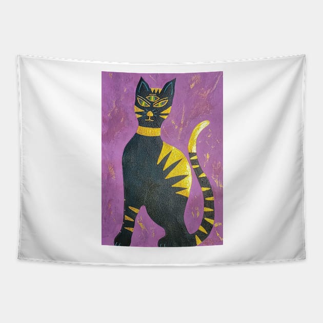 divine cat Tapestry by Kunst und Kreatives