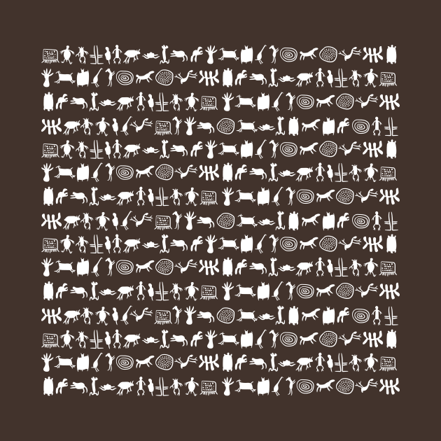 Ancient petroglyphs pattern art by Drumsartco