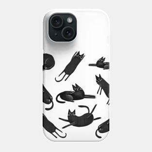 Funny black cats Phone Case