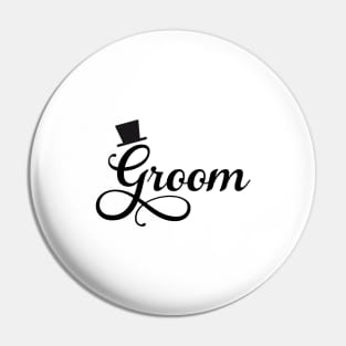 Groom t-shirt Pin