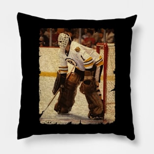 Gilles Gilbert, 1973 in Boston Bruins Pillow