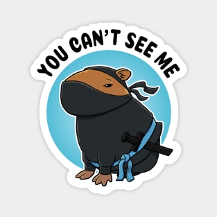 You can't see me Capybara Ninja Magnet