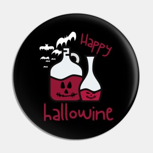 Happy Hallowine Pin