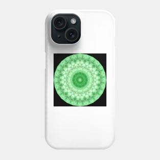 Window Light Mandala in Green Phone Case