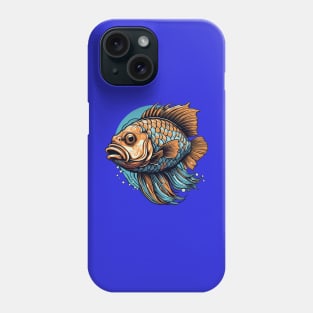 Fishing for a colorful fishy catch of the day Phone Case