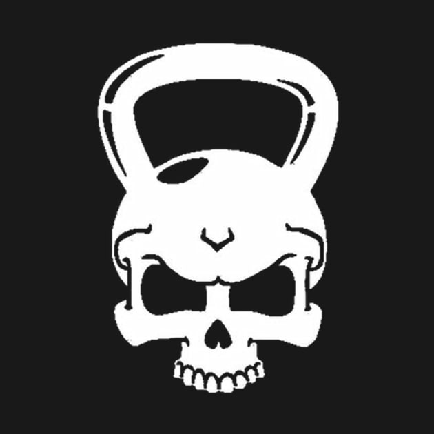 Kettlebell Skull White by ZSBakerStreet