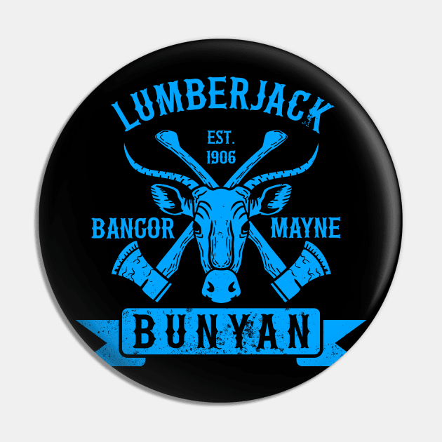 Lumberjack Bunyan Mono Pin by nickbeta