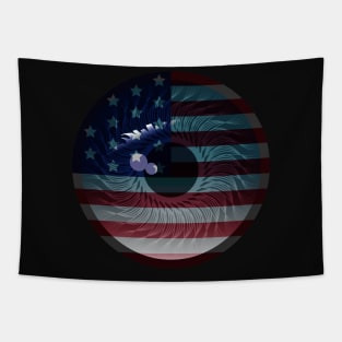 American Flag Eye Tapestry