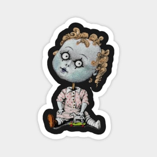 Halloween Zombie girl Magnet