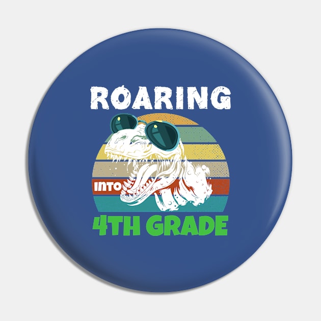 Roaring Into 4th Grade Back to School Fourth Grade Dinosaur Pin by kaza191