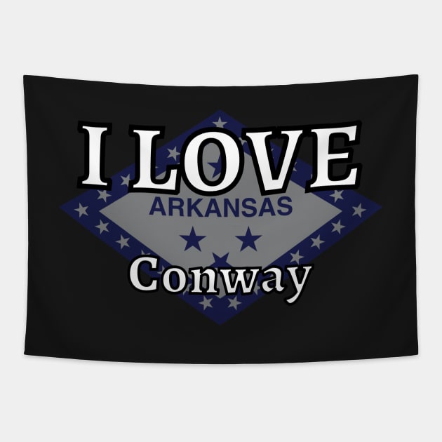 I LOVE Conway | Arkensas County Tapestry by euror-design