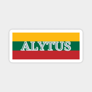 Alytus City in Lithuania Flag Magnet