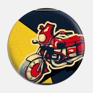 Retro Motorcycle Pin