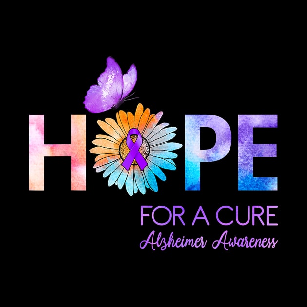 Hope For A Cure Alzheimer Awareness Gift by thuylinh8