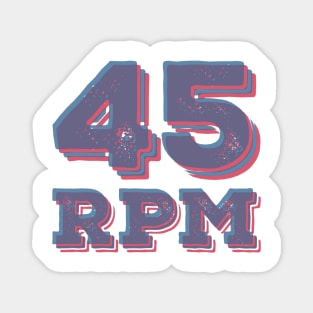 45 RPM - Vinyl Record Speed Magnet