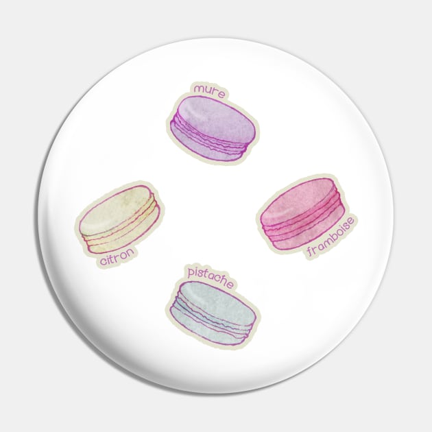 French Macarons Pin by PerrinLeFeuvre