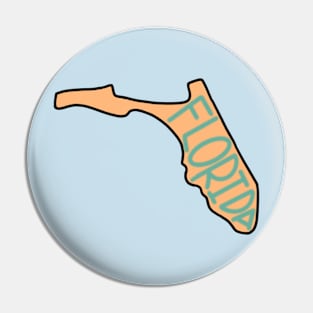 Blue and orange Florida Pin