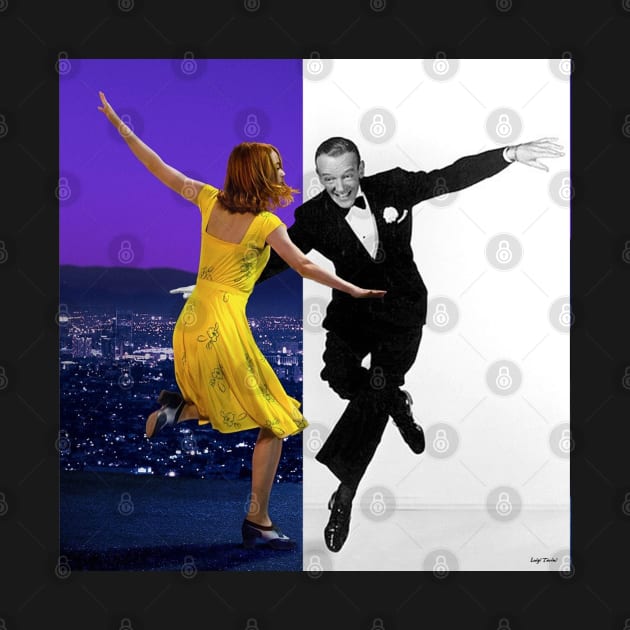 Emma Stone and Fred Astaire by luigi-tarini