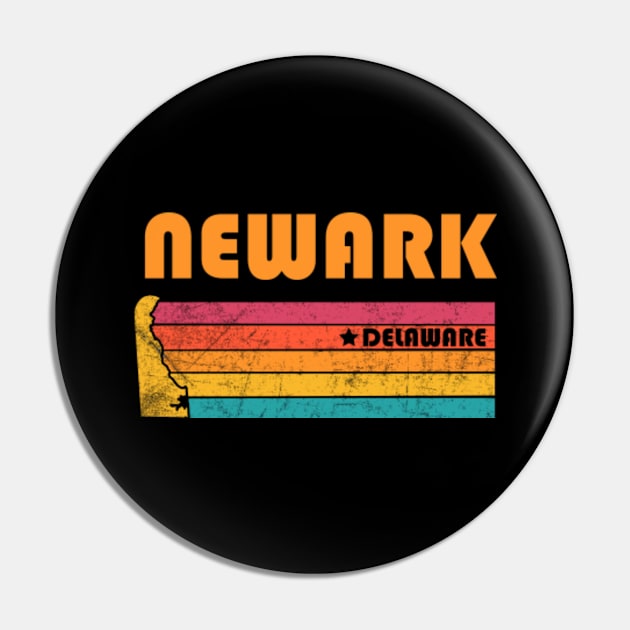 Newark Delaware Vintage Distressed Souvenir Pin by NickDezArts