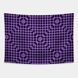 Purple Crochet Lace Laser Tapestry