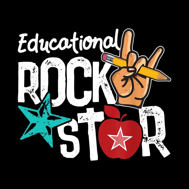 Educational Rockstar Teacher Gift Back to School Gift by Haley Tokey