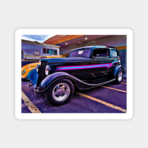 1934 Ford Hot Rod Sedans Magnet by Hot Rod America