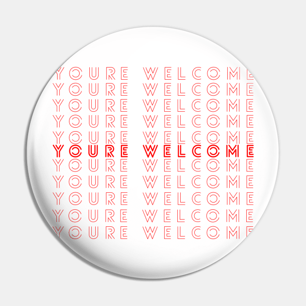 You're Welcome Pin by GMAT