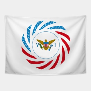 Virgin Islander American Multinational Patriot Flag Series Tapestry