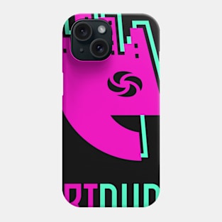 YourArtDude Logo In Magenta And Lt. Green Phone Case