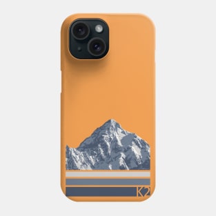 K2 Mountain Illustration Phone Case