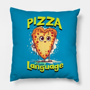 Pizza is my Language Pillow