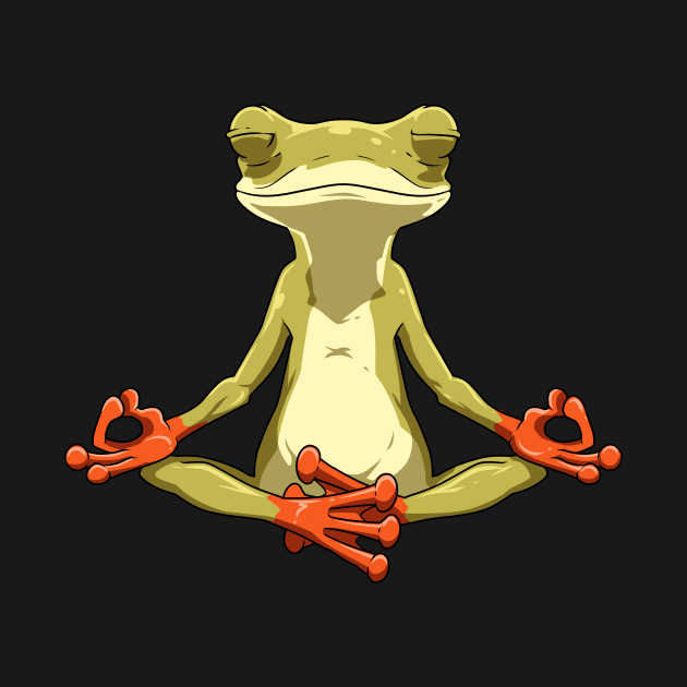 Yoga Frog Meditation - More Stretching Less Stressing by melostore