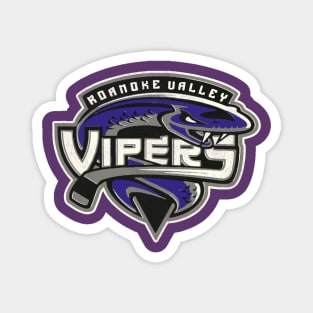 Defunct Roanoke Valley Vipers Hockey Team Magnet