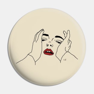 TIRED GIRL Pin