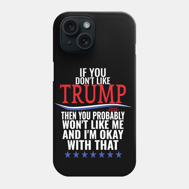 If you don't like TRUMP then you probably won't like me Phone Case by crazytshirtstore