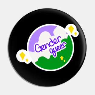 Pride Planet - Genderqueer Pin