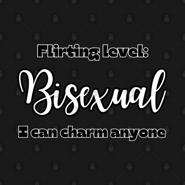 Flirting level: Bisexual. I can charm anyone. by UnCoverDesign