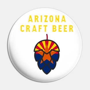 Arizona State Flag United States of Craft Beer Pin