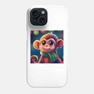 Cute Monkey Drawing Phone Case