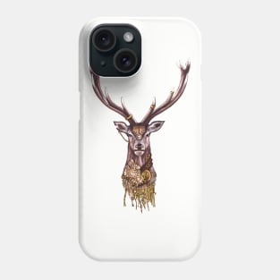 Steampunk Stag Cyborg Phone Case