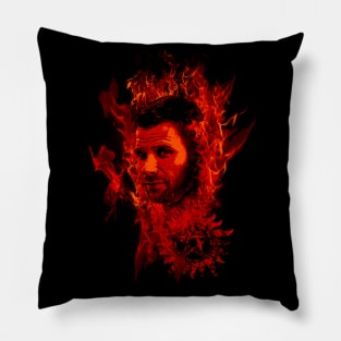 Lucifer In Flames Pillow